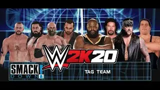 WWE 2k20 SmackDown! - 205Live Team vs Mark Henry, Kevin Nash, Undertaker & Andre Giant!!! 8 man!