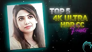 TOP 5 SHARPEN HDR CC PRESETS 🔥 ALIGHT MOTION 4K CC XML 😱 TOP 5 CC PRESETS PACK