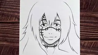 How to draw Mahito - [Jujutsu Kaisen] | Easy anime sketch | Easy to draw for beginners