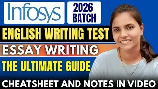 Infosys English Writing Test | Infosys Essay Writing | Infosys exam preparation playlist 2026