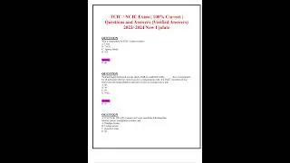 TCIC NCIC EXAM 100 CORRECT QUESTIONS AND ANSWERS VERIFIED ANSWERS