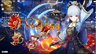 4 Pc Lavawalker Ayaka vs WolfLord Spiral Abyss
