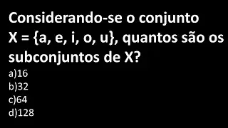 ⚠️Número de Subconjuntos ☠️ Muita Gente Ainda Erra‼️
