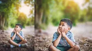 Photoshop Tutorial : Outdoor Portrait Editing in PHOTOSHOP - Child