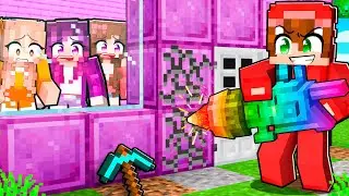 7 Formas de Entrar en la BASE SECRETA de LAS CHICAS en Minecraft!