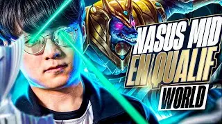 LE 1ER NASUS MID en 11 ANS + EN QUALIF DE WORLDS !! (INSANE DK vs FOX)