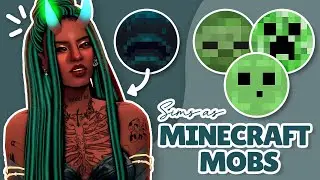 Minecraft Mobs BUT They're SIMS?!? 🧟‍♀️ | Sims 4 Create-a-sim Challenge