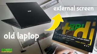Turning an OLD LAPTOP into a NEW external SCREEN!