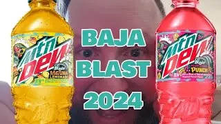 MTN DEW Baja Blast 2024 - Laguna Lemonade & Point Break Punch | Soda Review and Taste Test
