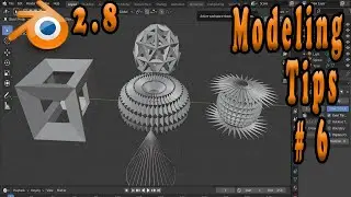 Quick modeling Tip # 6: blender 2.8  wireframe modifier beginner tutorial 2020