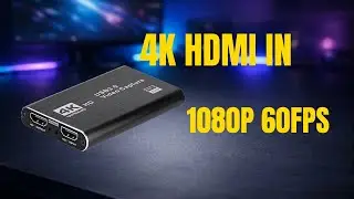 4K HDMI Video Capture Card | 1080p 60FPS USB 3.0 | Plug & Play Streaming