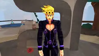 Showing off the Giorno Giovanna avatar in VRChat!
