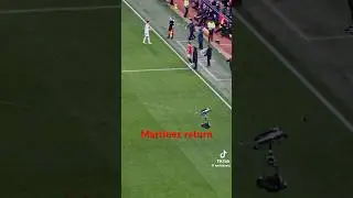 Old Trafford reaction to Martinez return from injury