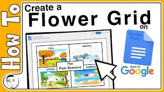 Create a 4-Way Flower Grid in Google Docs!
