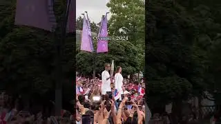 Today, the Olympic flame shines bright in France as Pharrell Williams
