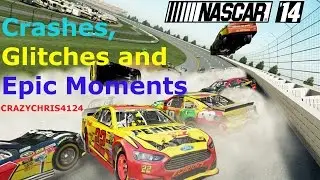 NASCAR 14 Crashes, Glitches & Epic Moments from Talladega Track Testing [Montage]