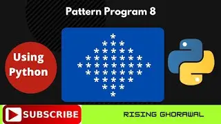 star pattern program in python in hindi | diamond star pattern program in python in hindi
