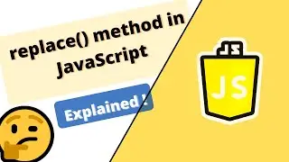 replace() method in JavaScript explained with all scenarios
