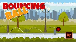 Create a Bouncing Ball animation in Animate CC. Easy Steps!