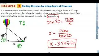 8-4 Angles of Elevation and Depression 2021