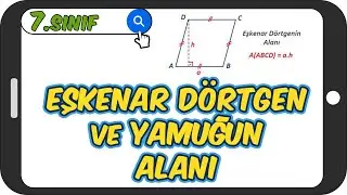 Eşkenar Dörtgen ve Yamuğun Alanı 📘 7.Sınıf Matematik 