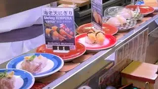 Sushi Train in Kyoto
