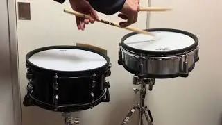 A comparison of noise levels between ATV adrums aD-S13 and Roland  PD-125X