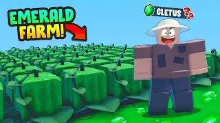 BIG* Emerald Farm!? in Roblox BedWars