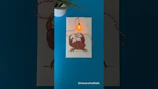 DIY “Crab electrician” interactive card. Easy and fun paper electronics project for beginners.