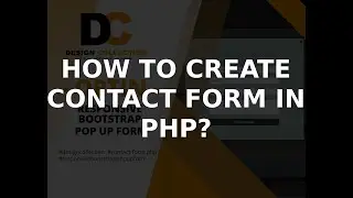 How to create contact form in php?
