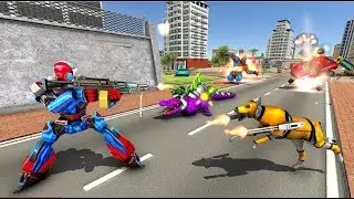 Force Strike Hammer Robot War | New City Rescue Strike Hammer Robot War | Android GamePlay