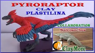 Pyroraptor dinosaur with Clay/Plastilina. JURASSIC WORLD 3 (2022)