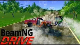 ✌BeamNG DRIVE - Лоб в лоб!