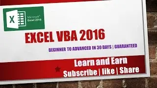 Excel VBA 2016 Complete Tutorial for Beginners | Part 4 | Macro Recording