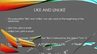 Longman TOEFL Skill 59 different beteween LIKE ALIKE UNLIKE and DISLIKE