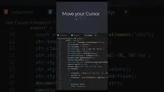 Animated Star Cursor In HTML CSS JavaScript 