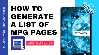 How to Generate a List of links to MPG Pages