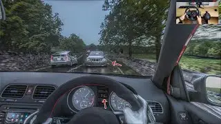 CRASH! Overtaking GONE WRONG! Vw Golf R MK6 manual full send - Assetto Corsa