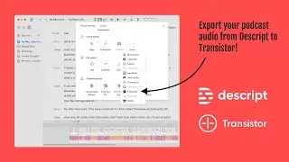 Edit your podcast in Descript and export it to Transistor (automatically)