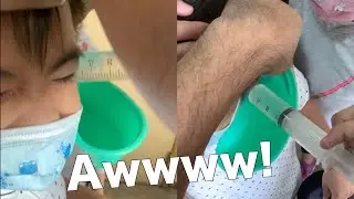 Removing Boy's Earwax & Foreign Body Stuck in His Ear