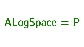 Alternierung #4 - ALogSpace = P