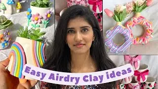 Easy Airdry clay craft ideas ✨ / cute clay crafts / clay / Airdry