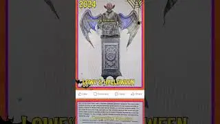 NEW Gargoyle Gravestone Animatronic | 2024 Lowes Halloween | #shorts