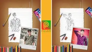 PicsArt pencil sketch effect editing / PicsArt new style photo editing /