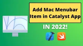 Add menubar item in Mac Catalyst App in 2022
