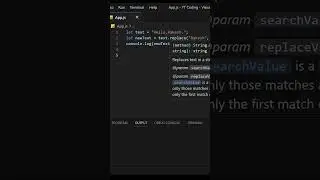 replace method in javascript 