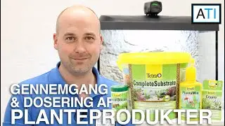 Tetra planteprodukter (80L del 1) - PlantaMin, Crypto, CompleteSubstrate og InitialSticks (dosering)
