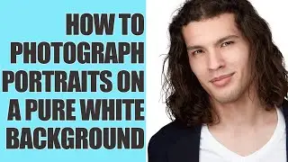 How to photograph portraits on a pure white background in camera