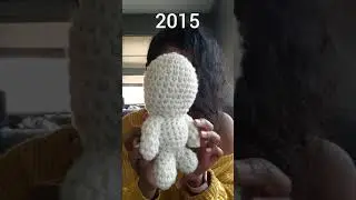 My crochet then VS now 🥰  #crochet #amigurumi #thenvsnow #progress #shorts  🎶Edpidemicsound