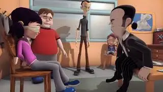 CARTOON BOY AND GİRL FEET TİCKLE TORTURE